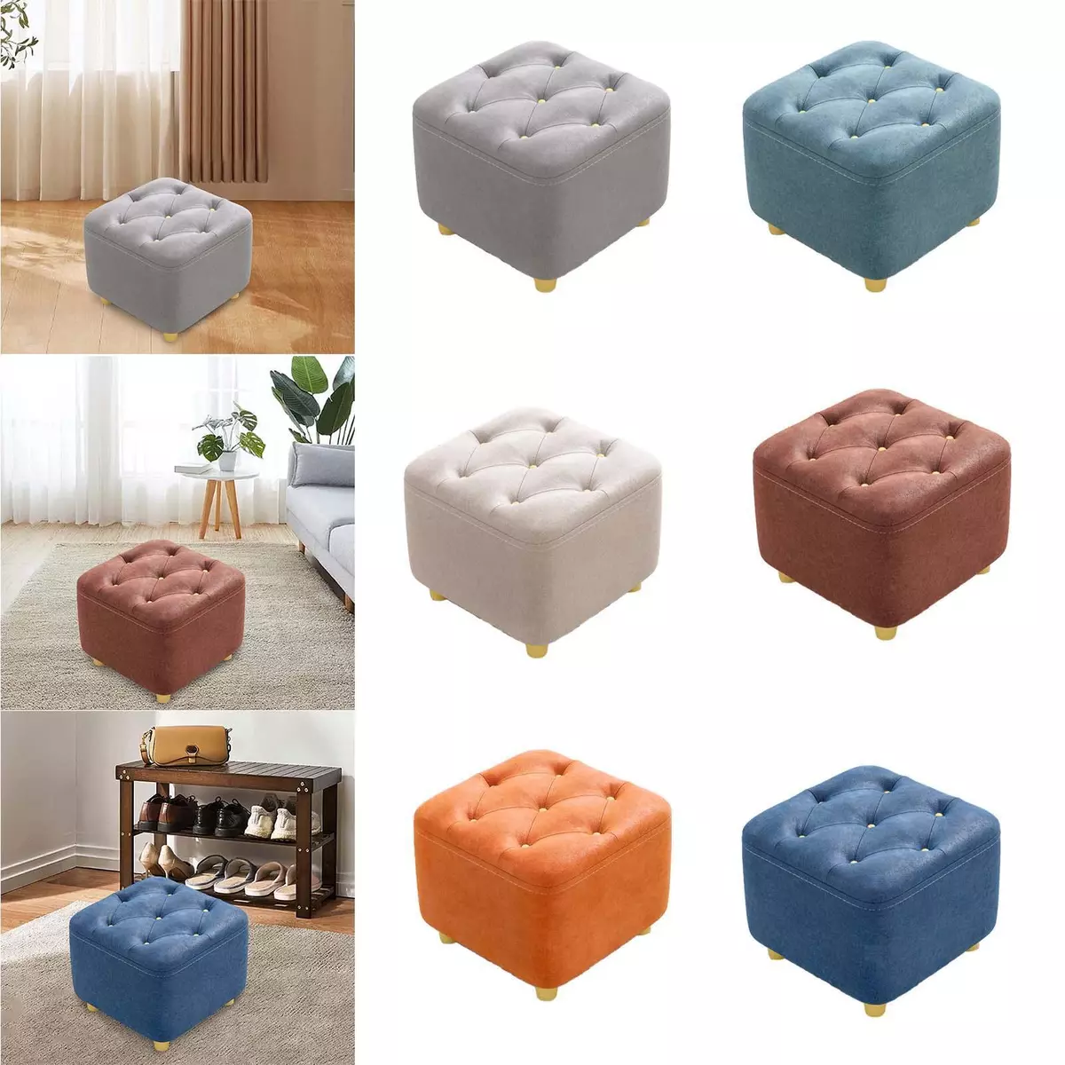 Padded foot stools deals