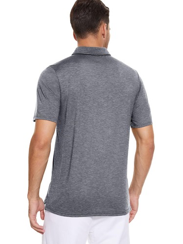 Herren Golf Poloshirts Kurzarm Angeln schnelltrocknend Wandern T-Shirts Freizeit Tops - Bild 52 von 103