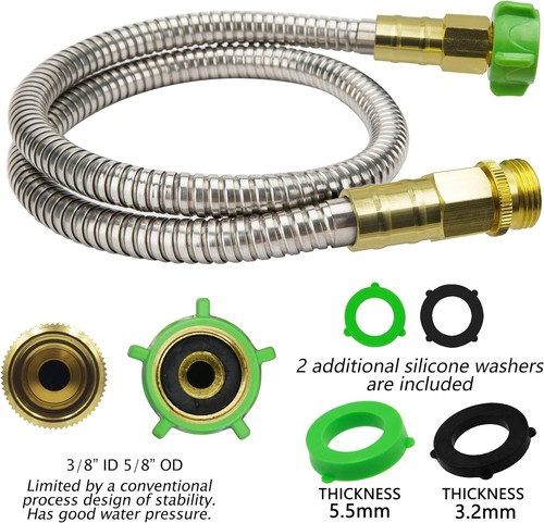 3ft Short Garden Hose with Female to Male Metal Connector Heavy Duty Garden Hose - Picture 5 of 7