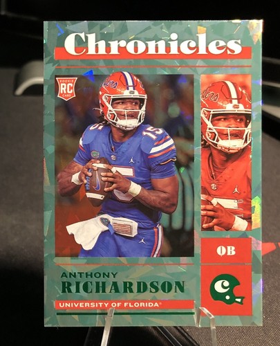 2023 Panini Chronicles Draft Anthony Richardson 1/6 Green Cracked Ice FOTL RC 🔥 - Picture 1 of 3