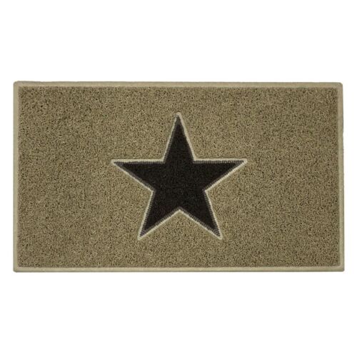 Star Small Spaghetti Coil Indoor or Sheltered Outdoor Door Mat Doormat in Beige - Afbeelding 1 van 18