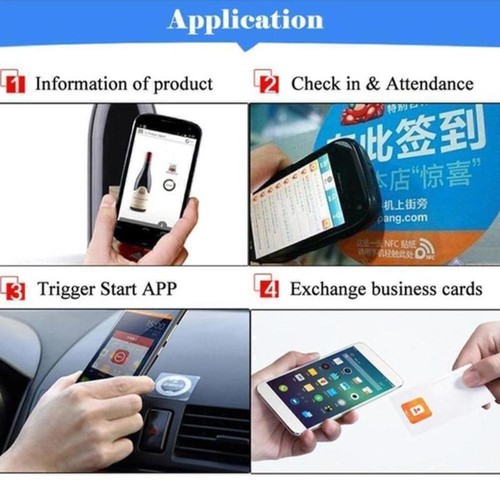 10 Pcs/Lot Nfc -Tags Beschriftung 25Mm Nntag213 Blanker C9F0 Android A0W4 S0N0 - Zdjęcie 11 z 12