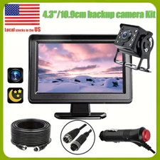 US 4.3-inch car monitor rearview camera  truck parking reverse backup camera-