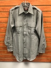 Southeastern Shirt Corporation Code 9 Style 9106 Long Sleeve Grey Size 17-34