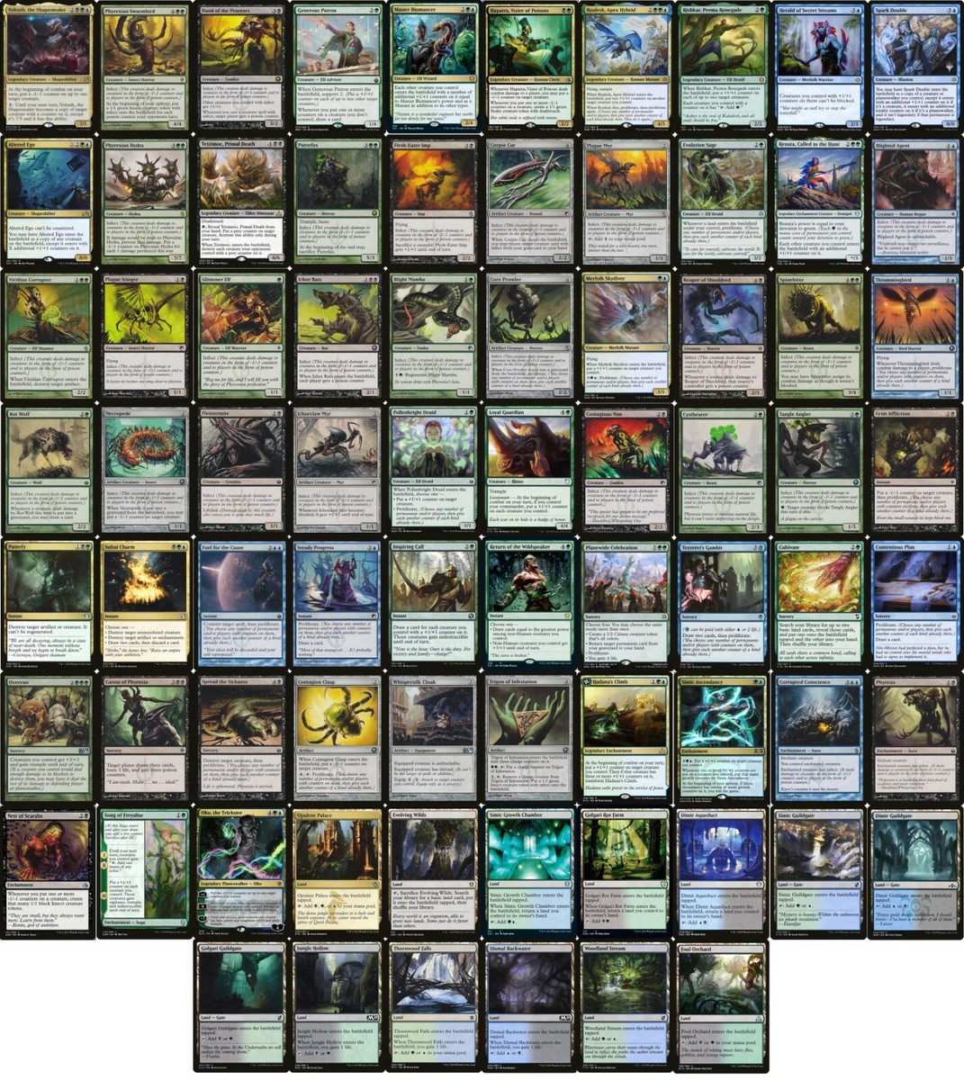 mtg sultai commander deck ELITE Commander Infect Deck - Sultai - EDH - Volrath - 100 Card - MTG NM/M