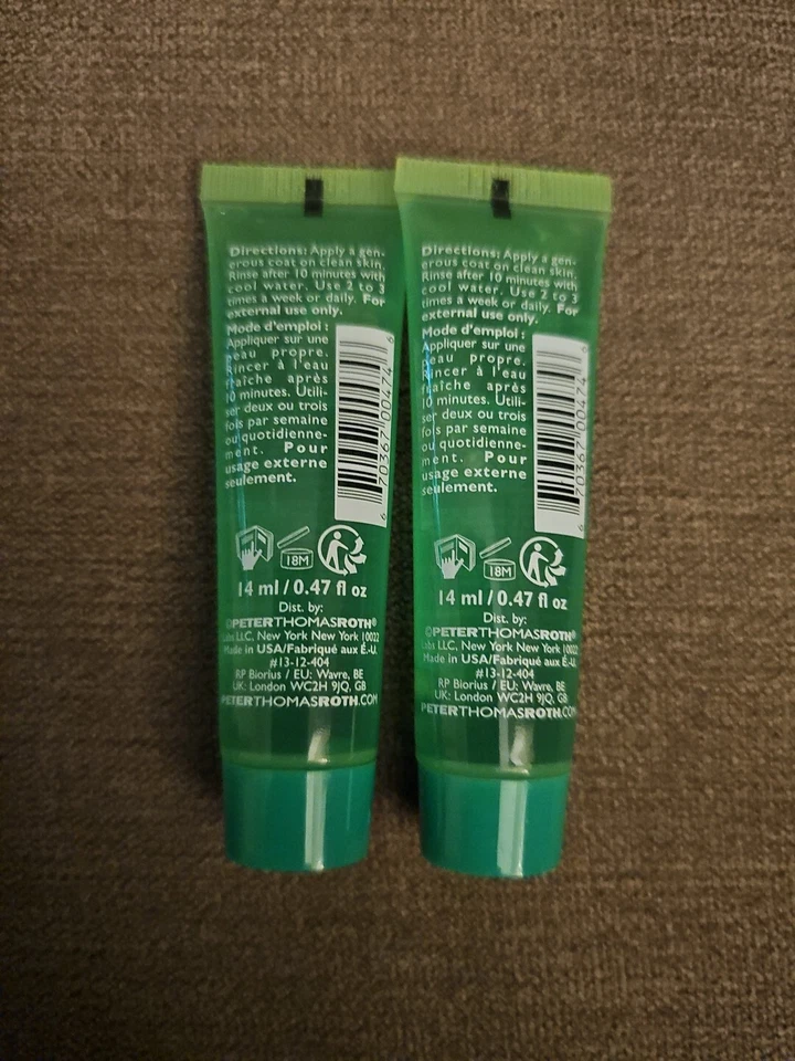 Peter Thomas Roth Cucumber Gel Mask Extreme Detox Hydrator 3x 14ml = 42ml Sealed - Image 3 of 3