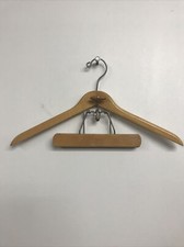 Vintage The Setwell Suit Shirt  Pant Hanger Made In U.S.A. Heavy Duty Wood