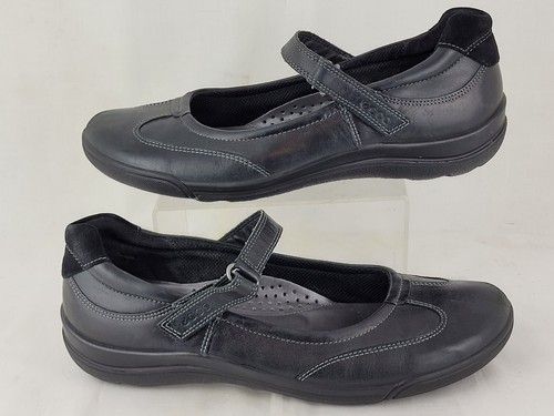 Zapatos Mary Janes Ecco de cuero negro cómodos informales negros talla 8,5 EE. UU. 39 euros - Imagen 2 de 12