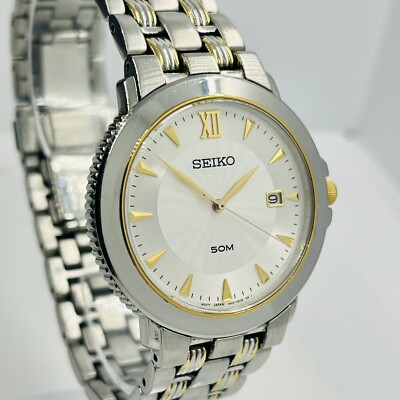 Seiko Men's Le Grand Sport Two Tone Steel Sapphire Crystal 36mm