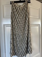 alice and olivia Beaded dress Size 4, White And Silver Beads, Pre-owned