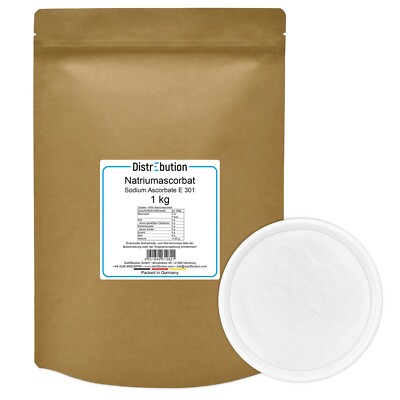 Natriumascorbat 1 kg Antioxidationsmittel Pulver, Sodium Ascorbate, Vitamin C