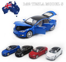 Tesla Model S 100D Diecast Model Car Pull Back Vehicle Collection Decor Toy Gift