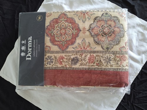 TENDE FODERATE DORMA V & A MUSEUM STANDARD 170 X 137 cm KALAMKARI NUOVE SIGILLATE