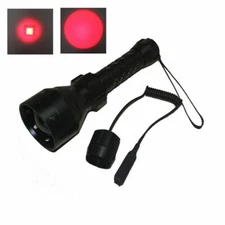 UniqueFire UF-1405 400 Yards 67mm Lens Zoomable  Red LED Hunting Flashlight