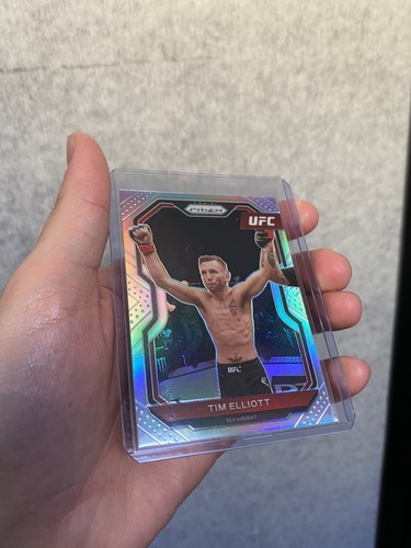 2021 Panini Prizm UFC MMA Tim Elliott Silver Prizm Version Card Silver 40 - Picture 4 of 7