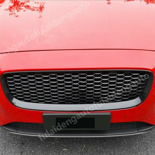 For Jaguar E-PACE 18-20 Carbon fiber Car Front Grille Outline Trim Molding cover - Picture 2 of 6