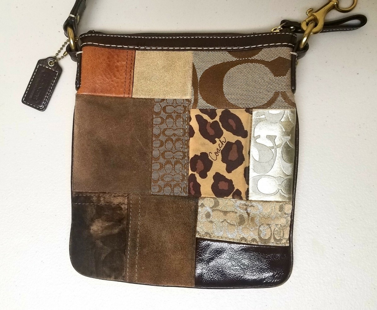 バッグ Coach Patchwork Leopard Python Pouch Bag 💌SOLD💌 Coach Leopard Print Patchwork Mini Bag 🍒✨🐆 $225