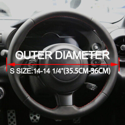 S Size Car Steering Wheel Cover for Subaru BRZ Acura RSX 02-06