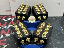 RCA Distribution Block 1-4 Gold Plated Phono RCA Silver Plated OFC Silver Solder