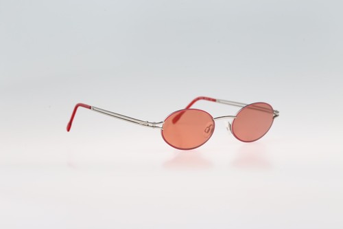Robert Rudger 1620 163 92, Vintage 90s silver and pink oval sunglasses NOS - Picture 4 of 10