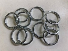 38mm Zinc Curtain Rings 10 x BZP Zinc Plated Hanging 31mm 1 1/4" Inside Welded