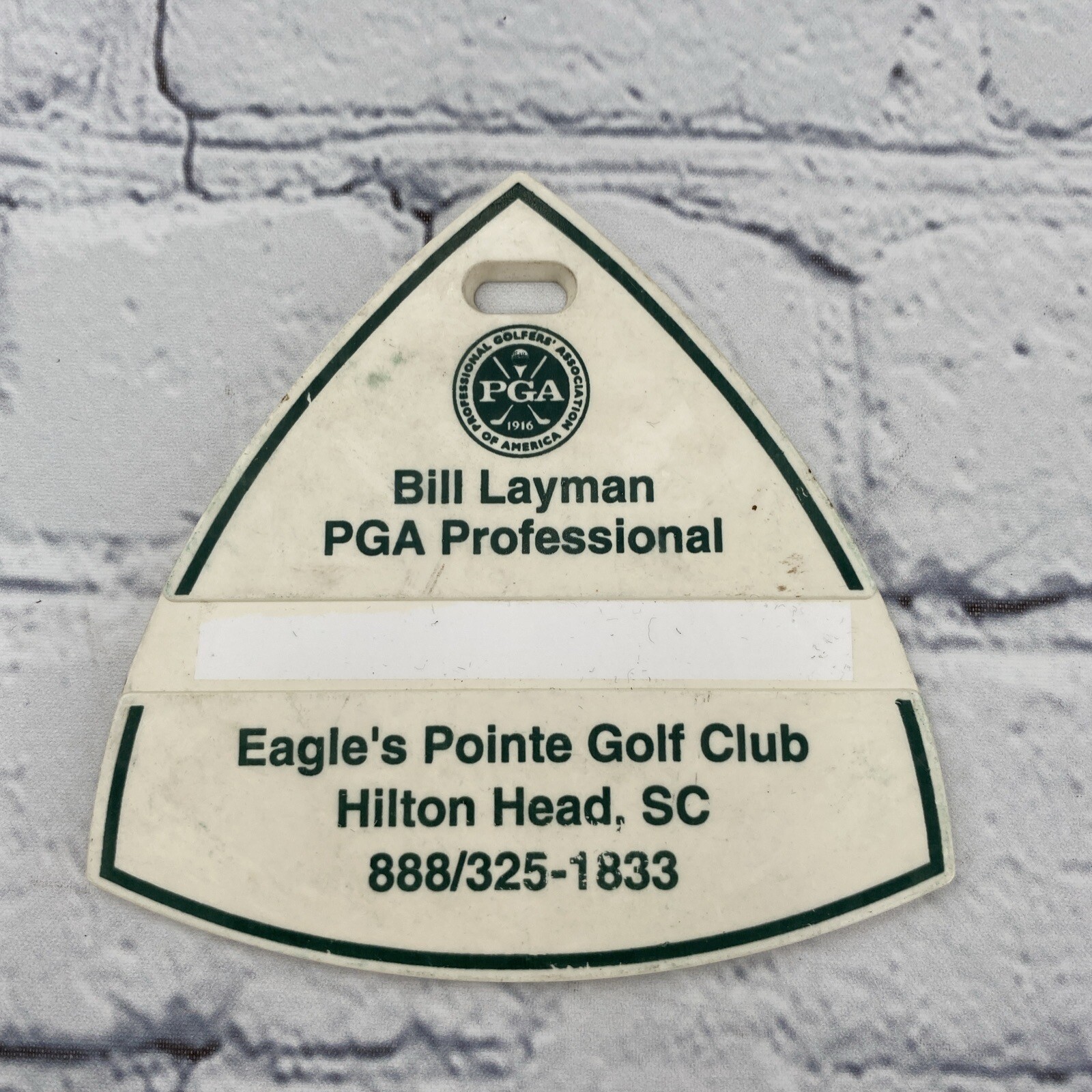 Eagles Point Golf Club Tag Hilton Head SC PGA Bag Course Professional