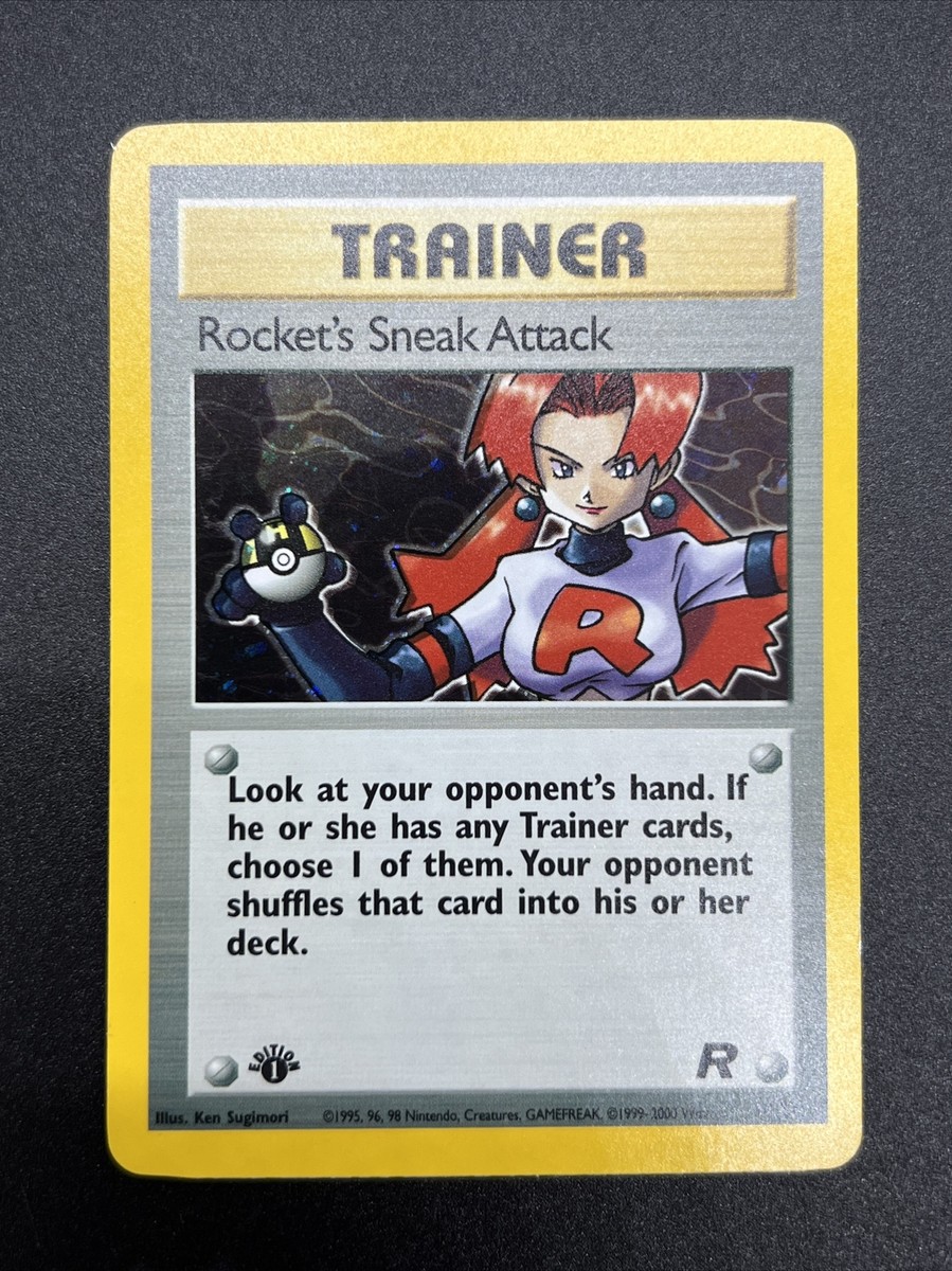 Pokemon Rocket's Sneak Attack 1st Edition Holo Team Rocket Pokemon Rocket's Sneak Attack 1st Edition Holo Team Rocket