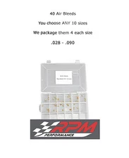 Holley Carburetor AIR BLEEDS Assortment Kit YOUR CHOICE 28-89 4 EACH 40 PACK