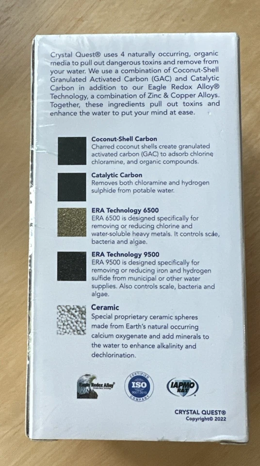 Filtro de agua Crystal Quest filtro de ducha blanco Foto 4 de 4