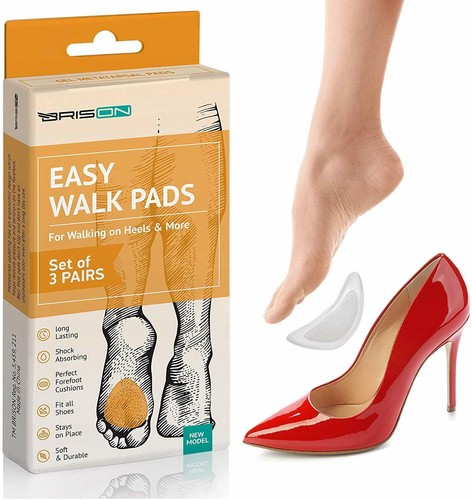 Brison Easy Walk Pads - Set Of 3 Pairs Ball of Foot Cushions - Picture 7 of 9