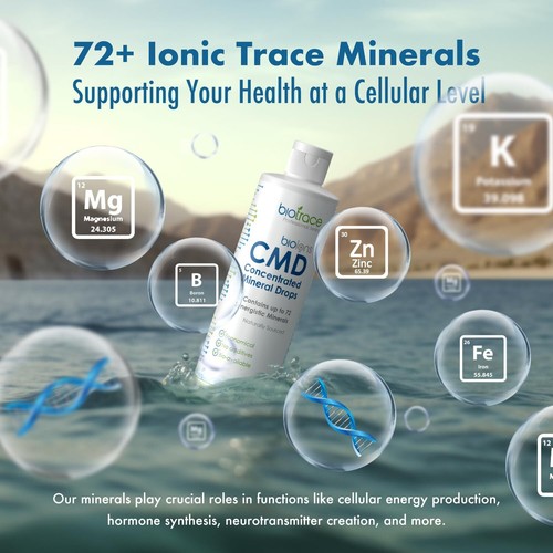 BioTrace Dead Sea Trace Mineral Drops | 72+ Concentrated Trace Minerals Ionic... - Picture 3 of 9