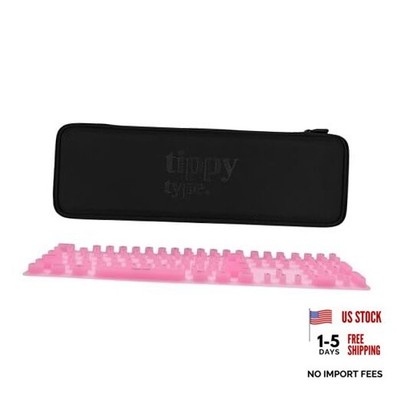  Raised Keyboard Cover for Long Nails   Fits Logitech MX Keys COTTON CANDY PINK
