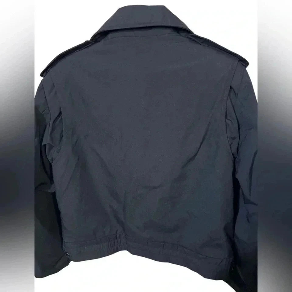 Blauer Gore Tex Cruiser Uniform Coat Jacket Med Black Work Wear Durable Winter - Image 2 of 4