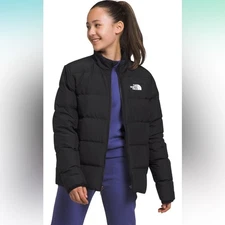 THE NORTH FACE Teen Reversible North Down Jacket, TNF Black, Unisex S 7/8