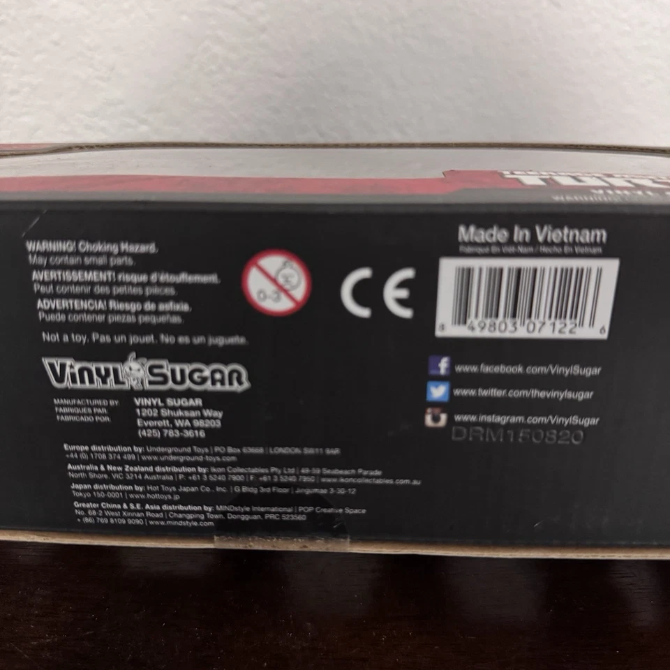 Juego de vinilos exclusivo Dorbz TMNT NYCC 2016 - Rafael blanco y negro Foto 4 de 4