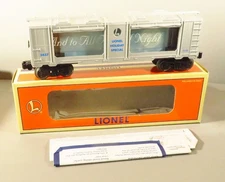 LIONEL 19855 OPERTAING CHRISTMAS AQUARIUM CAR TESTED TCA GRADE C9 ORIGINAL BOX