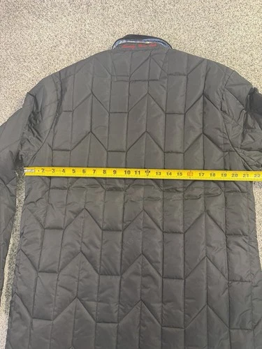 NWT Robert Graham Men’s Quilted Jacket Puffer Shirt Large Black Print Lining image 6