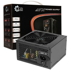 Image of ACE 500W ATX Gaming PC Power Supply PSU 120mm Black Fan 4+4 pin CPU connector