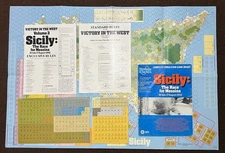 Vintage SPI S&T Military Board Game Sicily: The Race For Messina NOS Unpunched