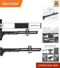 Sturdy Iron GPU Holder with Adjustable Height for Ultimate Gaming Stability