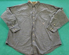 Men  s Tommy Hilfiger Classic Fit Button Down Pocket grey Casual Shirt Sz 3XL