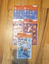 Lot of 5 American Greetings Puffy Halloween Sticker Packs NIP