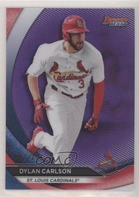 2020 Bowman's Best Top Prospects Purple Refractor 47/250 Dylan Carlson #TP-9 ni4