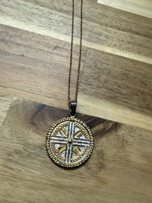 Vintage 925 Sterling Medaille Mordinsamman Anhänger Kette Halskette