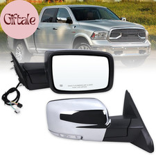 Right Passenger Side Door Mirror Compatible with 2013-2018 Ram 1500 2500 3500 wi