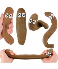 Realistic Fake Poo Funny Joke Stretchy Poop Stress Toy Prank Gift UK Fidget Ball