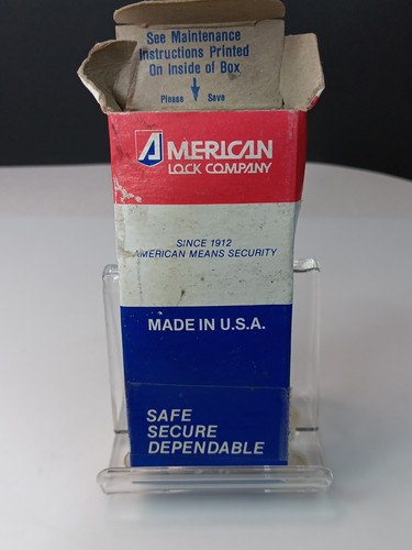 VTG NOS-American Lock-Series 1105 Anodized Aluminum 2 Key Padlock-USA MADE- - Picture 8 of 13