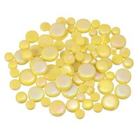 200G Irisierende Mosaikfliesen Rund FüR Crafts (Gelb)