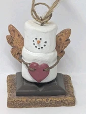 S'mores Ornament Angel Wings Heart Resin Metal Hanging Standing Midwest Original