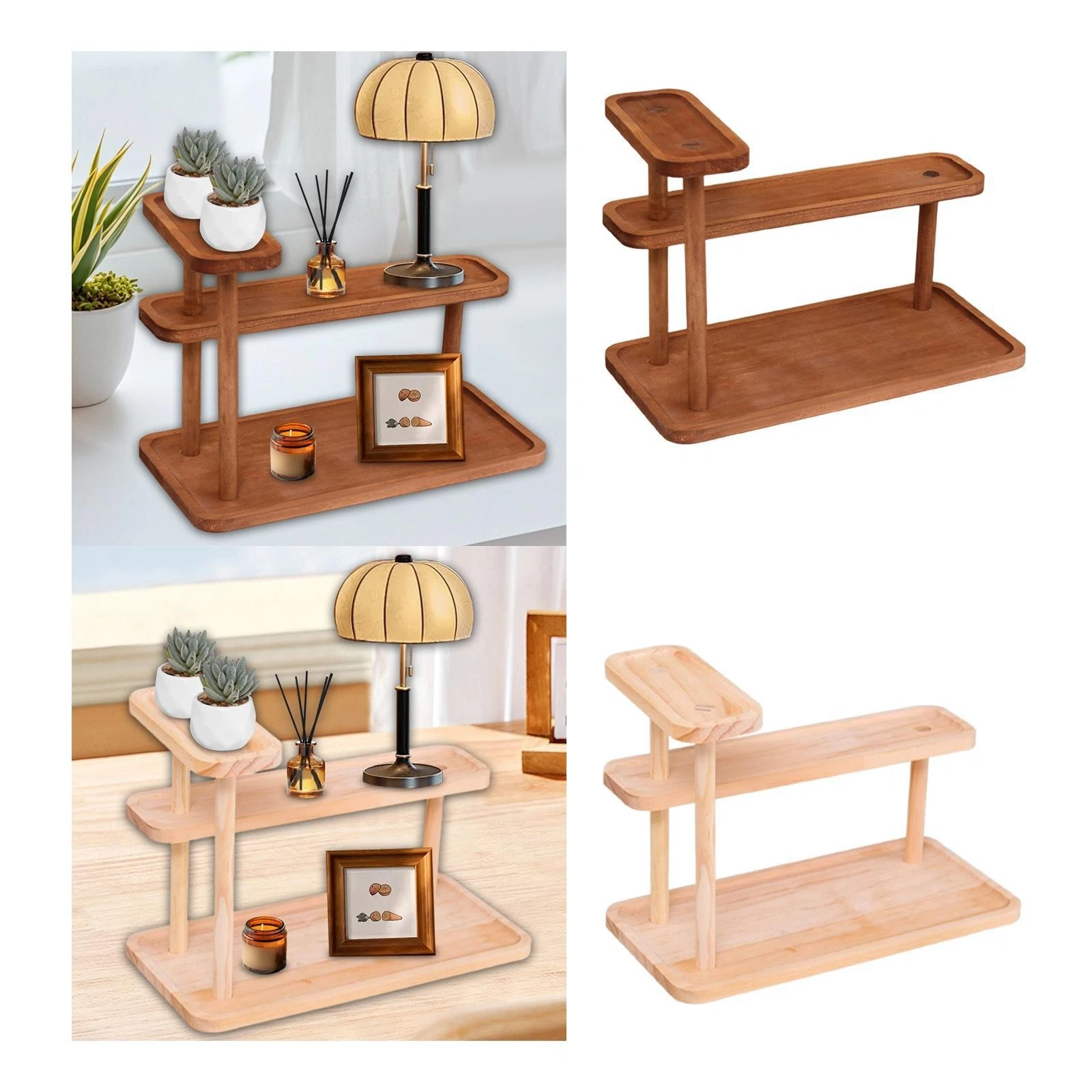 Desktop Organizer Spice Rack Practical Stylish Office Desk Shelves Display Shelf